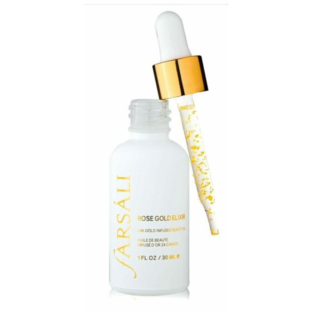 Farsali Rose Gold Elixir 24K Gold Infused Beauty Oil NEW